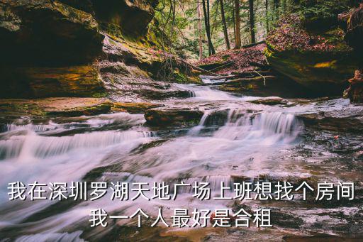 我在深圳羅湖天地廣場上班想找個房間我一個人最好是合租