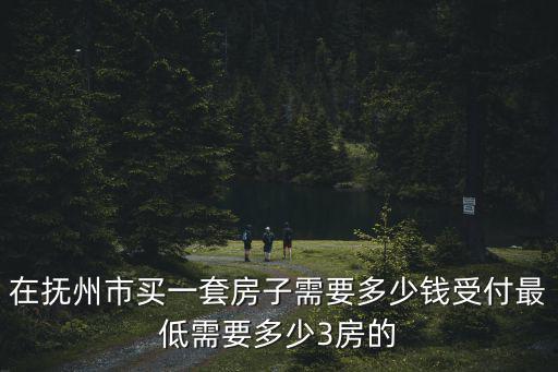 在撫州市買一套房子需要多少錢受付最低需要多少3房的