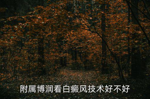 附屬博潤看白癜風技術好不好