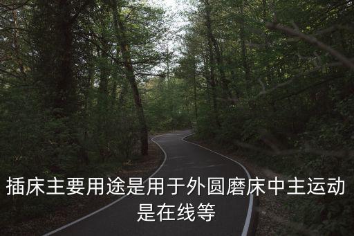 插床主要用途是用于外圓磨床中主運動是在線等