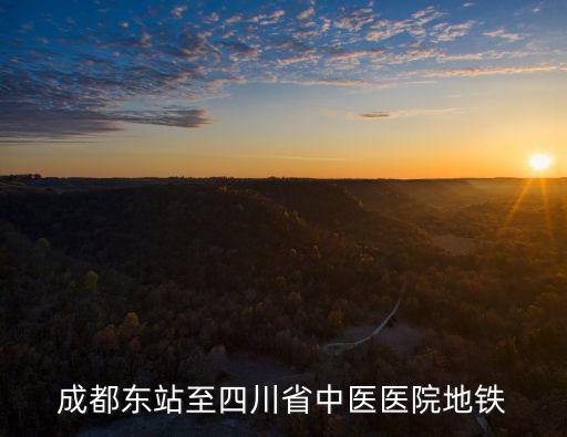 成都東站至四川省中醫醫院地鐵