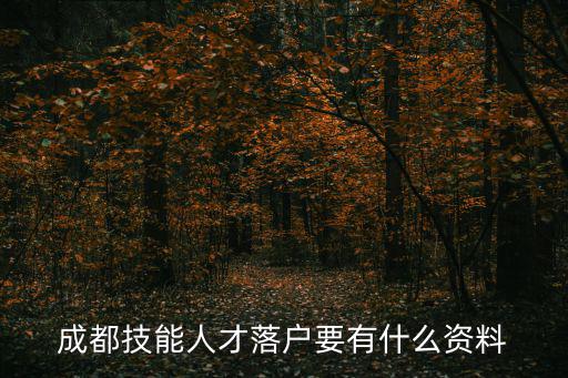 成都技能人才落戶(hù)要有什么資料