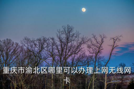 重慶市渝北區(qū)哪里可以辦理上網(wǎng)無線網(wǎng)卡