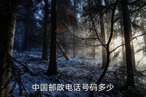 中國郵政電話號碼多少