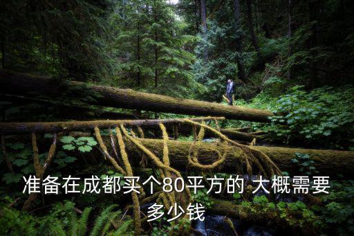 成都市區(qū)80平首付多少，準(zhǔn)備在成都買個(gè)80平方的 大概需要多少錢