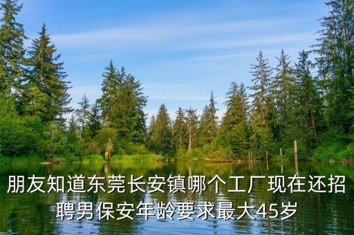 朋友知道東莞長安鎮哪個工廠現在還招聘男保安年齡要求最大45歲