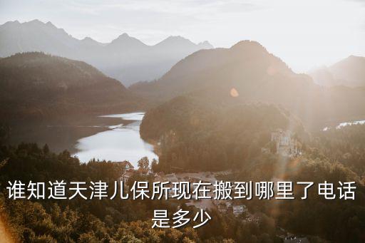 誰知道天津兒保所現(xiàn)在搬到哪里了電話是多少