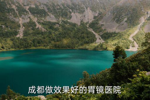 成都做效果好的胃鏡醫院