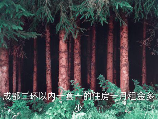 成都二環以內一套一的住房一月租金多少