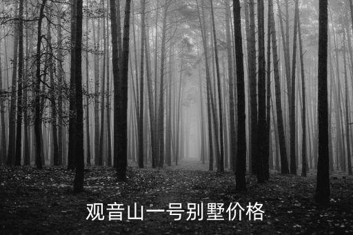 觀音山一號別墅價格