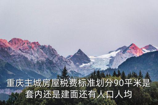 重慶主城房屋稅費標準劃分90平米是套內還是建面還有人口人均