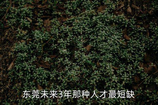 東莞未來(lái)3年那種人才最短缺