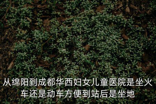 從綿陽到成都華西婦女兒童醫(yī)院是坐火車還是動車方便到站后是坐地