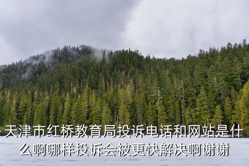 天津市紅橋教育局投訴電話和網(wǎng)站是什么啊哪樣投訴會(huì)被更快解決啊謝謝