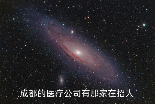 成都的醫療公司有那家在招人