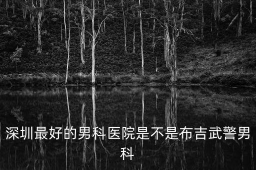 深圳最好的男科醫院是不是布吉武警男科