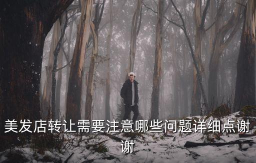 美發(fā)店轉(zhuǎn)讓需要注意哪些問題詳細(xì)點(diǎn)謝謝