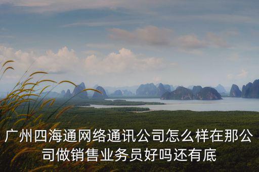 東莞四海通網絡通訊怎么樣，廣州四海通網絡通訊公司怎么樣在那公司做銷售業務員好嗎還有底