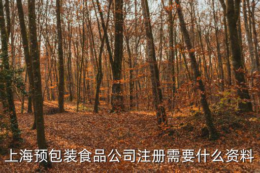 上海預包裝食品公司注冊需要什么資料