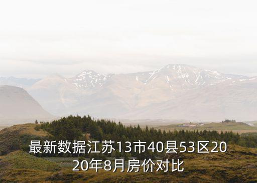最新數(shù)據(jù)江蘇13市40縣53區(qū)2020年8月房價對比