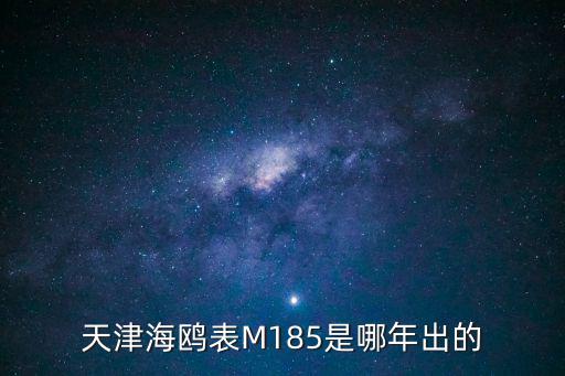 天津海鷗表M185是哪年出的