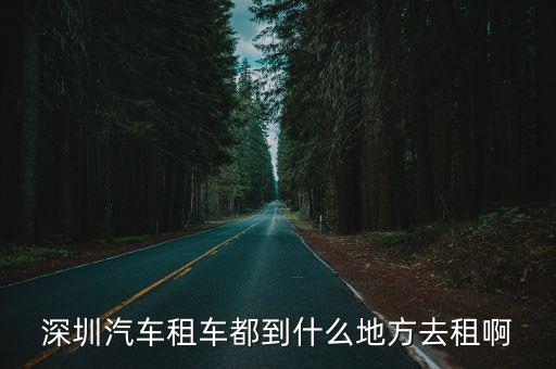 深圳汽車租車都到什么地方去租啊