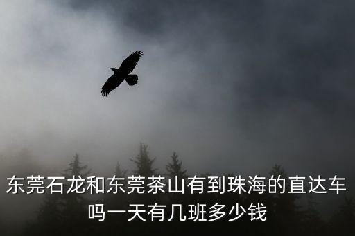 東莞石龍和東莞茶山有到珠海的直達車嗎一天有幾班多少錢