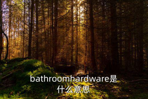 bathroomhardware是什么意思