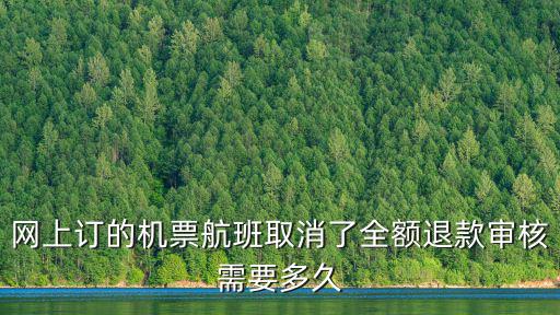 網(wǎng)上訂的機票航班取消了全額退款審核需要多久