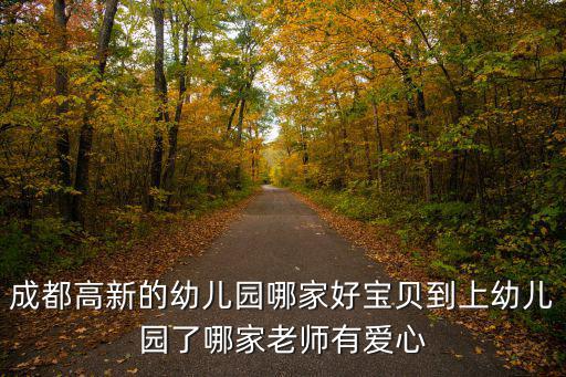 成都高新的幼兒園哪家好寶貝到上幼兒園了哪家老師有愛(ài)心