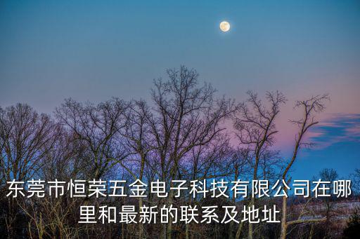 東莞市恒榮五金電子科技有限公司在哪里和最新的聯(lián)系及地址