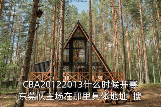 CBA20122013什么時(shí)候開(kāi)賽東莞隊(duì)主場(chǎng)在那里具體地址  搜