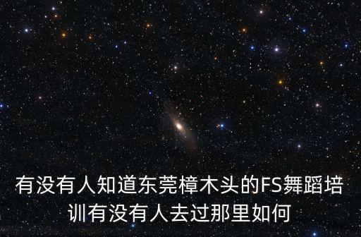 有沒(méi)有人知道東莞樟木頭的FS舞蹈培訓(xùn)有沒(méi)有人去過(guò)那里如何