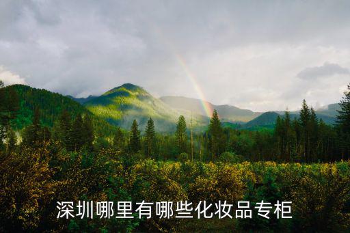 深圳哪里有哪些化妝品專柜