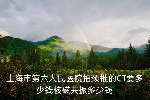 上海市第六人民醫(yī)院拍頸椎的CT要多少錢核磁共振多少錢
