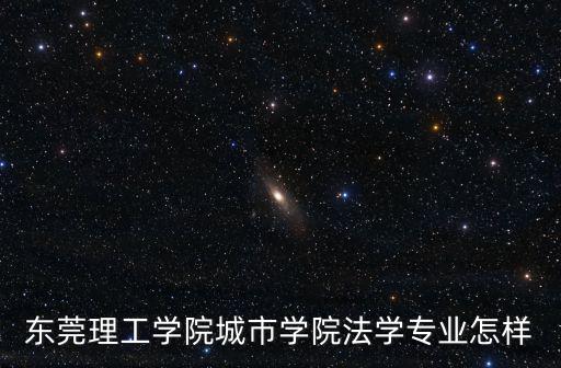東莞理工學(xué)院城市學(xué)院法學(xué)專業(yè)怎樣