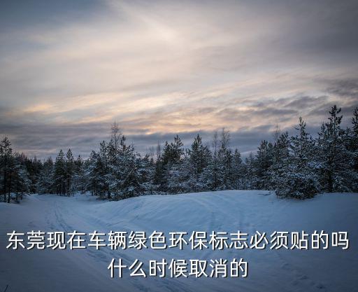 東莞現在車輛綠色環保標志必須貼的嗎什么時候取消的