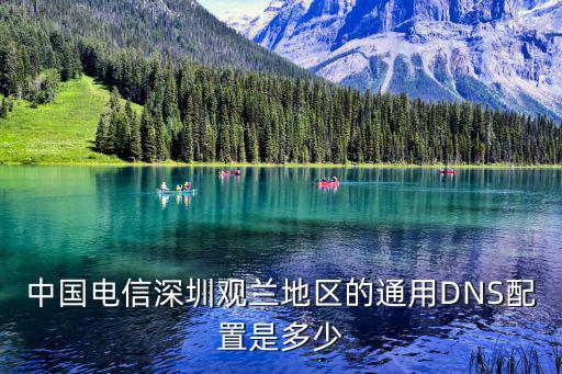 中國電信深圳觀蘭地區的通用DNS配置是多少