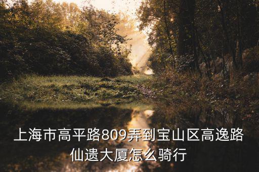 上海市高平路809弄，閘北區高平路809弄屬于什么鎮