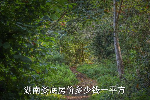 湖南婁底房價多少錢一平方