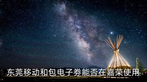 東莞移動(dòng)和包電子劵能否在嘉榮使用