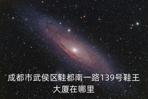 成都市武侯區鞋都南一路139號鞋王大廈在哪里