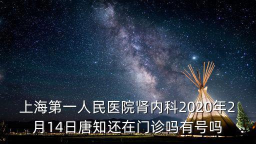 上海市第一人民醫院腎內科專家門診，上海第一人民醫院腎內科2020年2月14日唐知還在門診嗎有號嗎