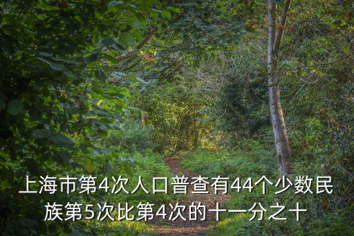 上海市第4次人口普查有44個少數民族第5次比第4次的十一分之十
