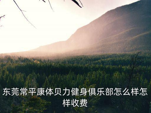 東莞常平康體貝力健身俱樂部怎么樣怎樣收費