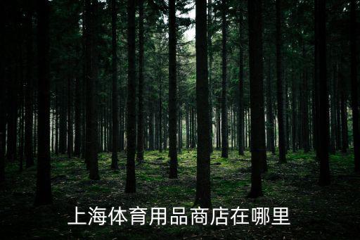 上海體育用品商店在哪里