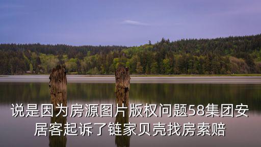 說是因為房源圖片版權問題58集團安居客起訴了鏈家貝殼找房索賠