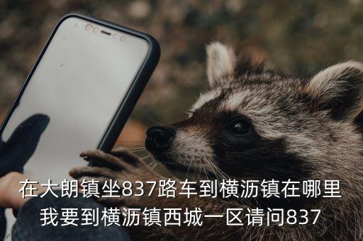在大朗鎮坐837路車到橫瀝鎮在哪里我要到橫瀝鎮西城一區請問837