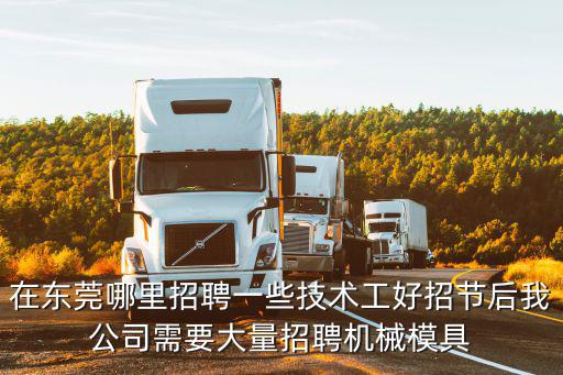 在東莞哪里招聘一些技術(shù)工好招節(jié)后我公司需要大量招聘機(jī)械模具