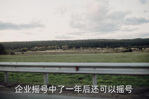 企業搖號中了一年后還可以搖號